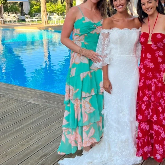 Anthropologie Turquoise Hutch Gown - Picture 2 of 2